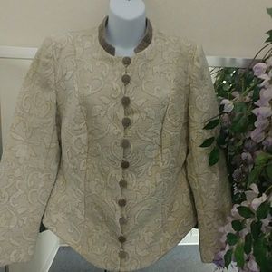 Kamara Quilted Brocade Tapestry Blazer